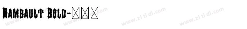 Rambault Bold字体转换